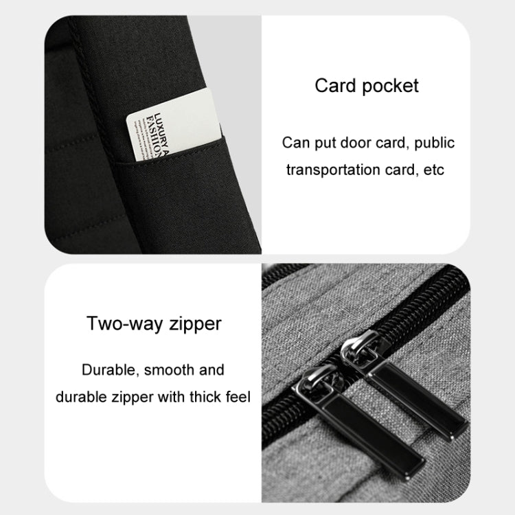 SKV BLB21282 Men Business Duty Traveling Double Shoulder Bag Lightweight Large Capacity Laptop Backpack(Gray) by SKV