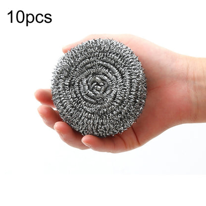 10pcs /pack 20g Steel Wool Ball Scrubber for Dishes, Pots, Pans, and Ovens Cleaning by bashfashion