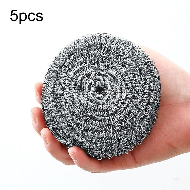 5pcs /Pack 40g Steel Wool Ball Scrubber for Dishes, Pots, Pans, and Ovens Cleaning by bashfashion