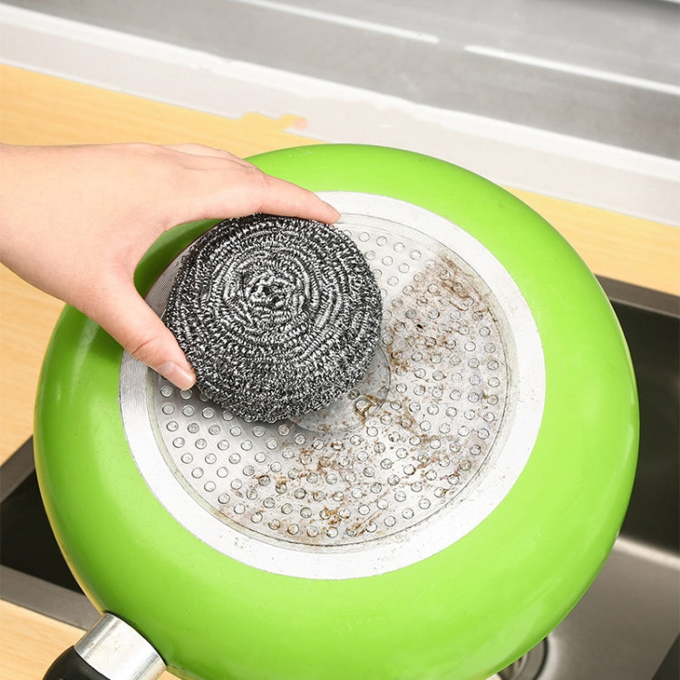 10pcs /pack 20g Steel Wool Ball Scrubber for Dishes, Pots, Pans, and Ovens Cleaning by bashfashion