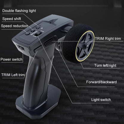 1:43 Full Scale Mini 4WD Drifting Charging Remote Control Car, Color: 4301 Black Mustang by bashfashion