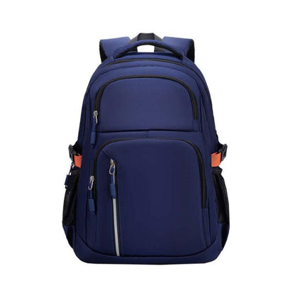 SKV B23344 Men Large Capacity Business Laptop Backpack Outdoor Traveling Double Shoulder Bag(Blue) by SKV