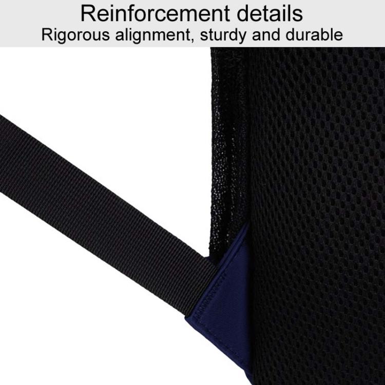 SKV B23344 Men Large Capacity Business Laptop Backpack Outdoor Traveling Double Shoulder Bag(Blue) by SKV