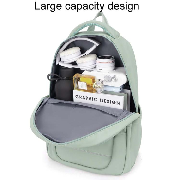 SKV B23874 Large Capacity Water Resistant Double Shoulder Casual Laptop Bag(Matcha Color) by SKV