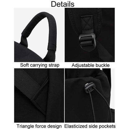 SKV B1530 Large Capacity Student School Bag Casual Double Shoulder Laptop Backpack(Black) by SKV