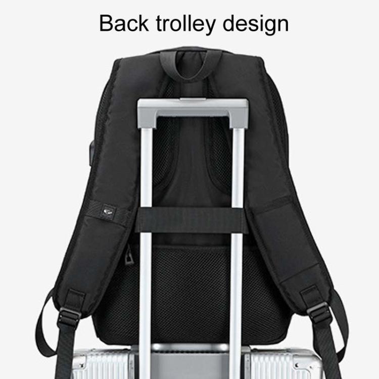 SKV B21071 Large Capacity Student School Bags Leisure Traveling Double Shoulder Laptop Backpack(Silver Gray) by SKV