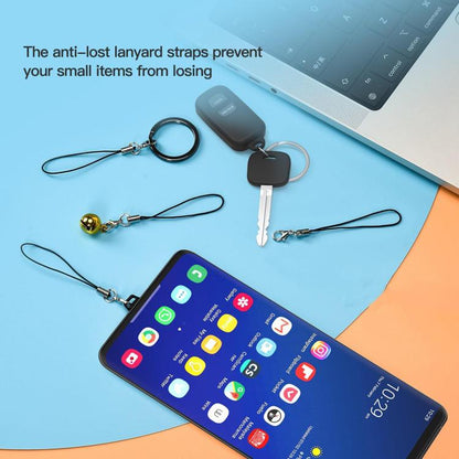 USB-C Charging Port Phone Dust Plug Lanyard Cleaning Brush Set(Black) by bashfashion