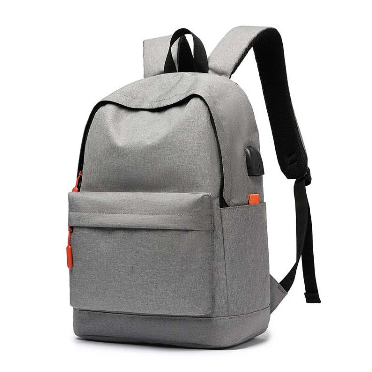 SKV B20537 Lightweight Traveling Double Shoulder Bag Large Capacity Laptop Backpack(Light Gray) by SKV