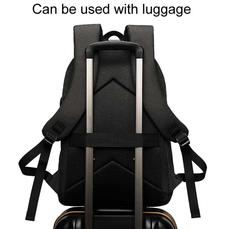 SKV B20537 Lightweight Traveling Double Shoulder Bag Large Capacity Laptop Backpack(Black) by SKV