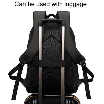 SKV B20537 Lightweight Traveling Double Shoulder Bag Large Capacity Laptop Backpack(Black) by SKV