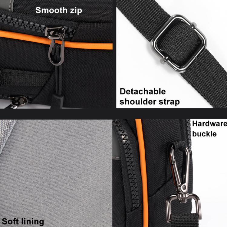 Cwatcun D168 Small Convenient Camera Bag Scratch-Resistant And Wear-Resistant Microslice Card Camera Pouch(Black) by Cwatcun