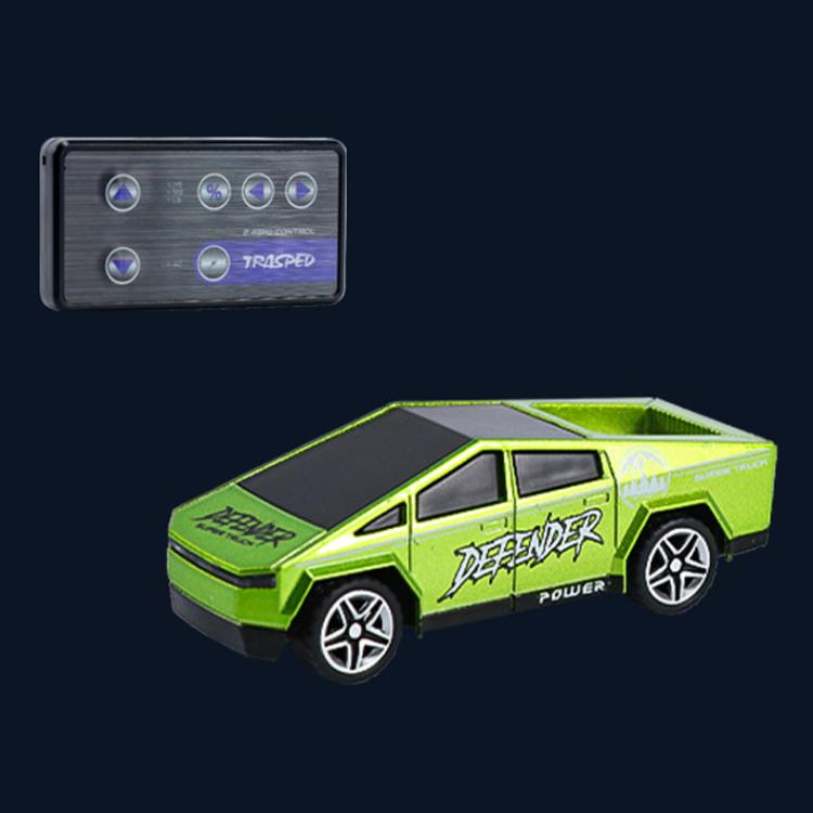 1:64 Mini Alloy 2.4Ghz Remote Control Car Children Rechargeable Model Car, Color: AO-5501E Green by bashfashion