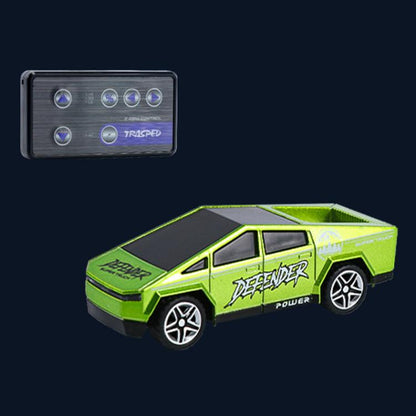 1:64 Mini Alloy 2.4Ghz Remote Control Car Children Rechargeable Model Car, Color: AO-5501E Green by bashfashion