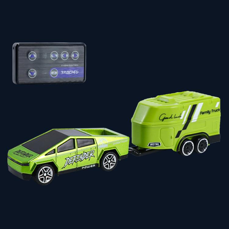 1:64 Mini Alloy 2.4Ghz Remote Control Car Children Rechargeable Model Car, Color: CO-5501E Green by bashfashion