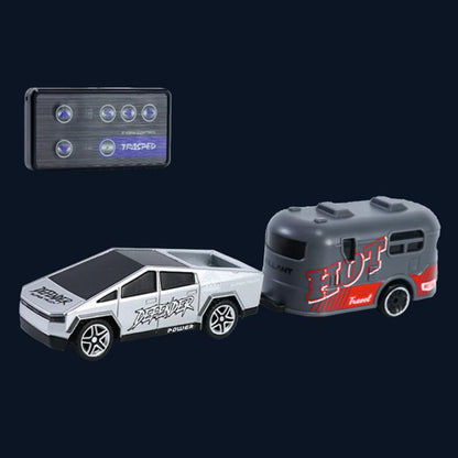 1:64 Mini Alloy 2.4Ghz Remote Control Car Children Rechargeable Model Car, Color: CO-5501E Gray by bashfashion