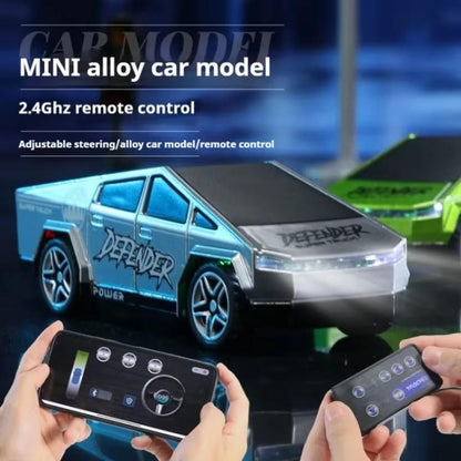 1:64 Mini Alloy 2.4Ghz Remote Control Car Children Rechargeable Model Car, Color: AO-5501E Gray by bashfashion