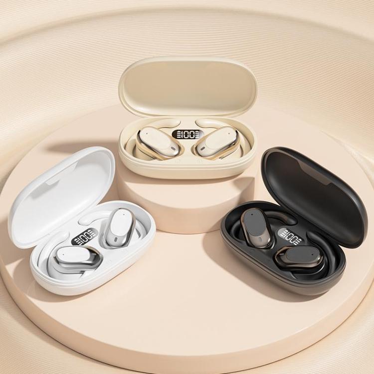 Bone Conduction Wireless Noise Reduction On-Ear Bluetooth Earphones(Black) by bashfashion