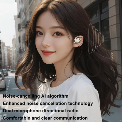 Bone Conduction Wireless Noise Reduction On-Ear Bluetooth Earphones(Black) by bashfashion