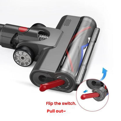 For Dyson V7 / V8 / V10 / V11 / V15 Vacuum Cleaner High Torque Turbine Floor Brush With Lighting by bashfashion