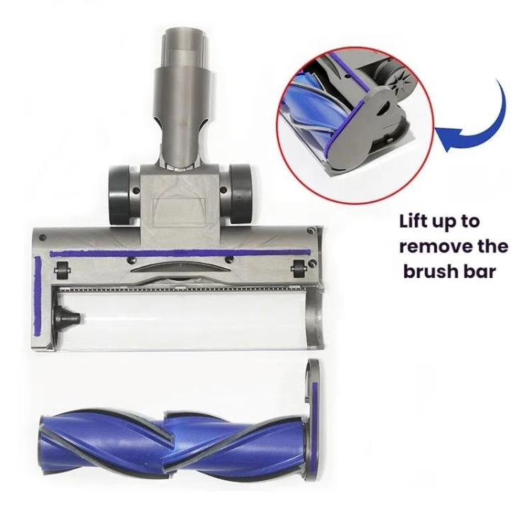 For Dyson V7 / V8 / V10 / V11 / V15 Vacuum Cleaner Direct Drive Anti-entanglement Brush Head with Green Light by bashfashion