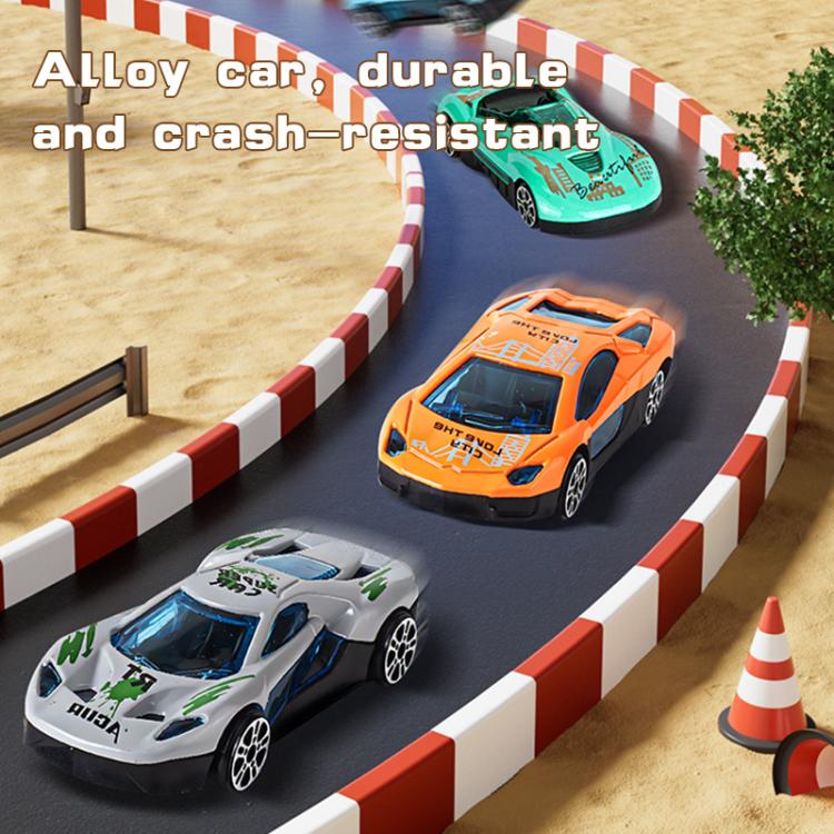 Folding Catapult Car Transformable Track Car Children Simulated Container Storage Car(Red) by bashfashion