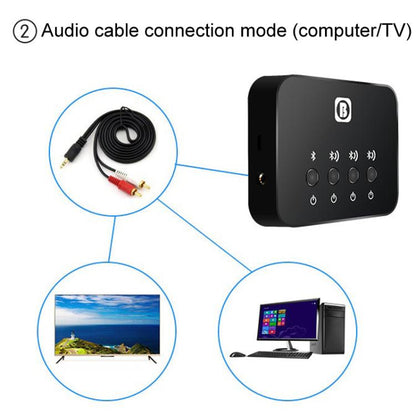 BW107 Bluetooth Adapter One To Three Audio Receiver Transmitter by bashfashion