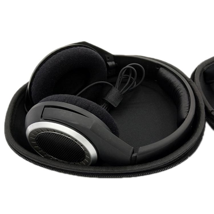 Headphones Bag For Sennheiser/Sony/Beats/Audio-Technica(Black PU Surface) by bashfashion