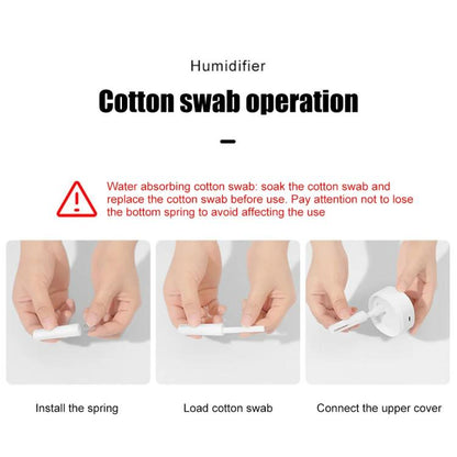 200ml Dazzling Mini USB Humidifier Desktop Car Home Air Humidifier(White) by bashfashion