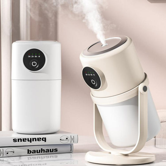 USB Intelligent Home Large Capacity Humidifier With Night Light Small Air Purifier, Color: Beige by bashfashion