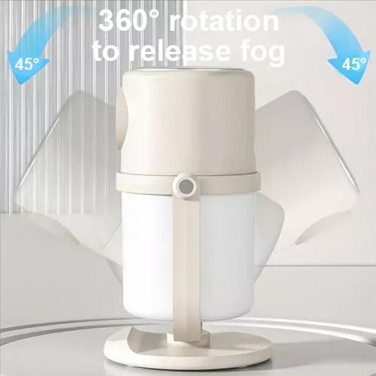 USB Intelligent Home Large Capacity Humidifier With Night Light Small Air Purifier, Color: Beige by bashfashion