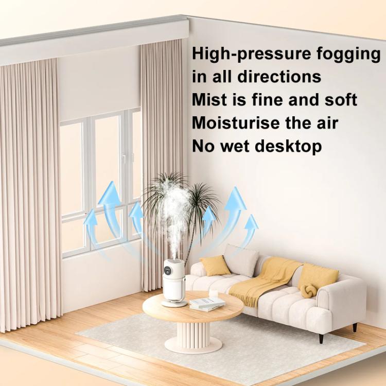 USB Intelligent Home Large Capacity Humidifier With Night Light Small Air Purifier, Color: Beige by bashfashion