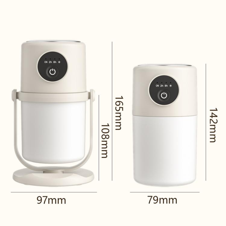 USB Intelligent Home Large Capacity Humidifier With Night Light Small Air Purifier, Color: Beige by bashfashion