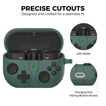 For Samsung Galaxy Buds3 / 3 Pro AhaStyle WG170 Bluetooth Earphone Silicone Protective Case(Black) by AhaStyle