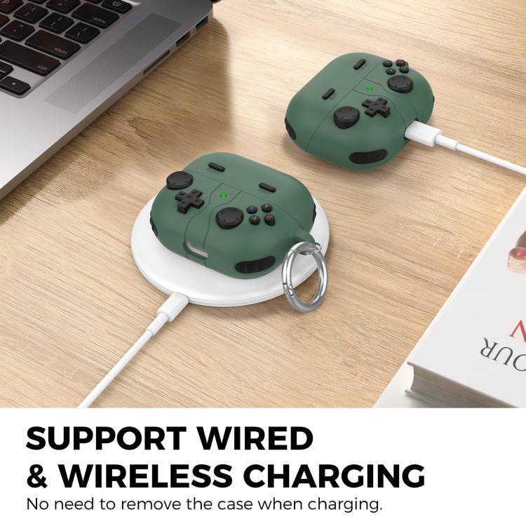 For Samsung Galaxy Buds3 / 3 Pro AhaStyle WG170 Bluetooth Earphone Silicone Protective Case(Black) by AhaStyle