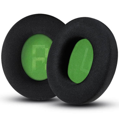 1pair Headset Sponge Earmuffs for SteelSeries Arctis Pro / Arctis 3 / 5 / 7, Color: Black Green Ice Silk by bashfashion