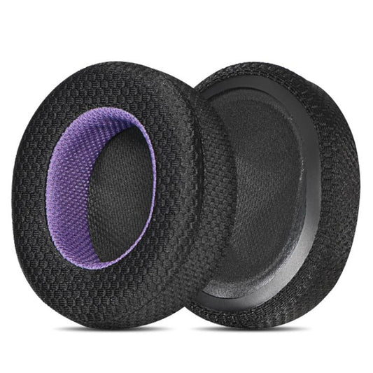 1pair Headset Sponge Earmuffs for SteelSeries Arctis Pro / Arctis 3 / 5 / 7, Color: Black Purple Mesh by bashfashion