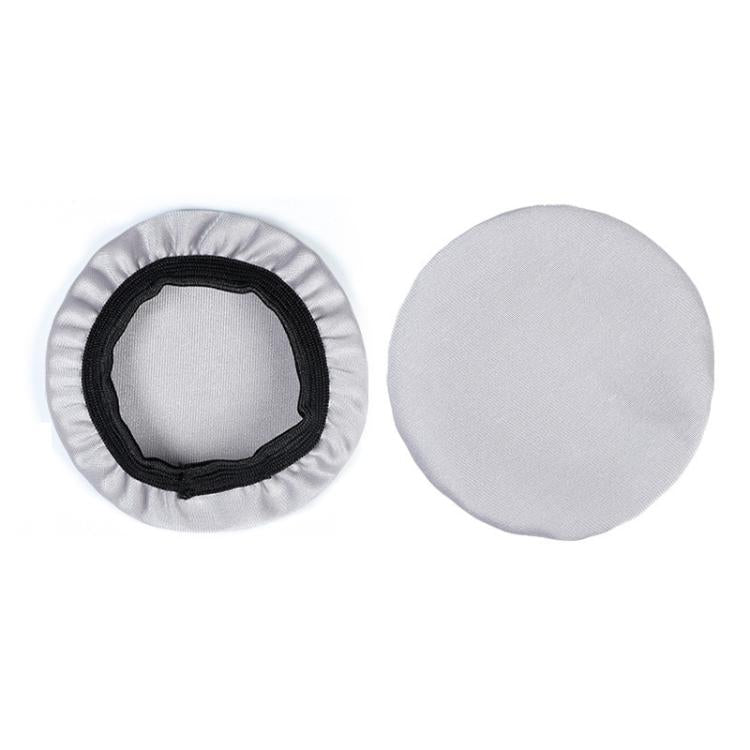 2pcs Universal Round Reusable Headset Dust Cover Sweat-proof Breathable Protective Cover, Color: S Gray by bashfashion