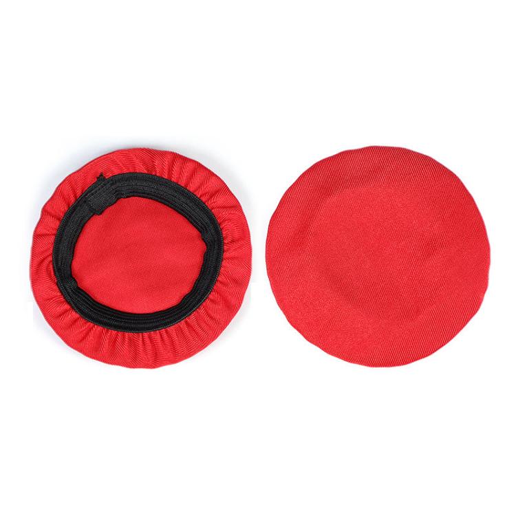 2pcs Universal Round Reusable Headset Dust Cover Sweat-proof Breathable Protective Cover, Color: S Red by bashfashion