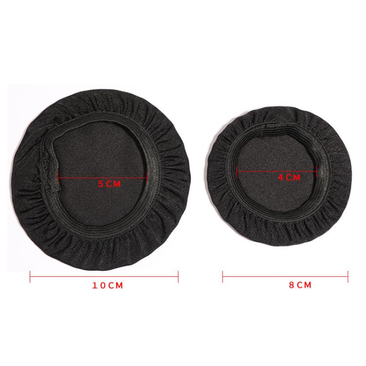2pcs Universal Round Reusable Headset Dust Cover Sweat-proof Breathable Protective Cover, Color: S Gray by bashfashion