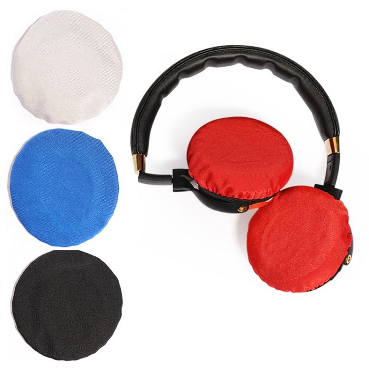 2pcs Universal Round Reusable Headset Dust Cover Sweat-proof Breathable Protective Cover, Color: L Red by bashfashion