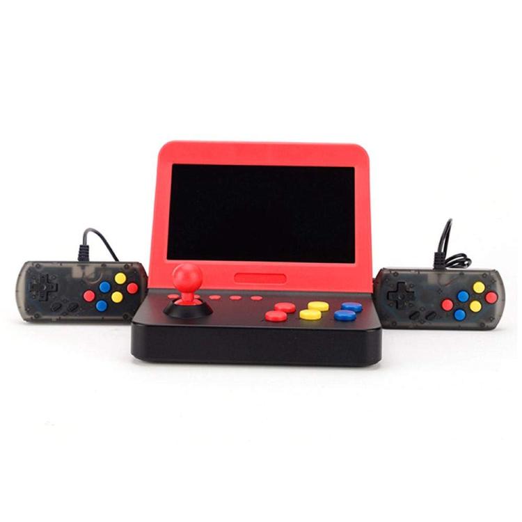 AMPOWN RETRO 7 inch Large Screen Handheld Console Rocker Game Player Open Source Retro Arcade, With Dual Grip(Black Red) by AMPOWN
