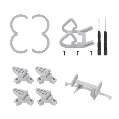 For DJI Neo CQT Impact Protection Cover + Bumper + Folding Stand + Tail Wing 4 In 1 Set(Gray) by CQT