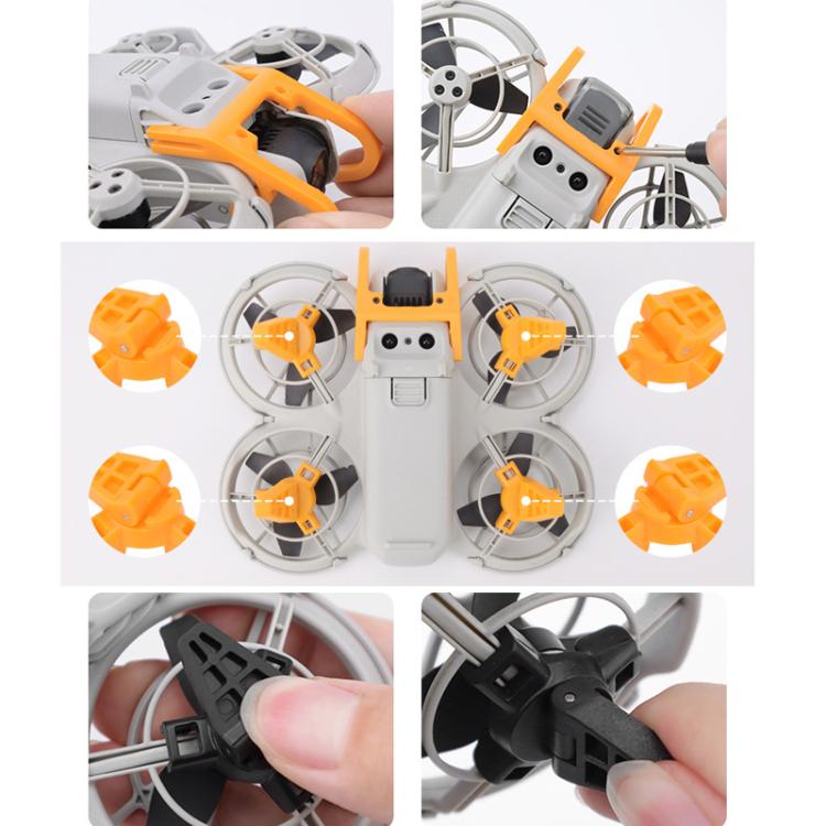 For DJI Neo CQT Impact Protection Cover + Bumper + Folding Stand + Tail Wing 4 In 1 Set(Gray) by CQT