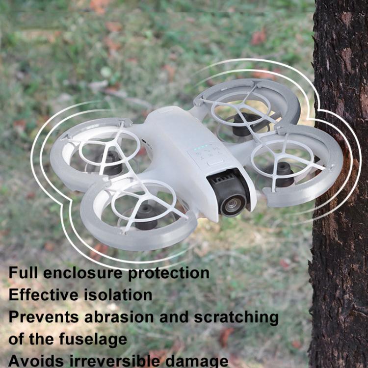 For DJI Neo CQT Impact Protection Cover + Bumper + Folding Stand + Tail Wing 4 In 1 Set(Gray) by CQT