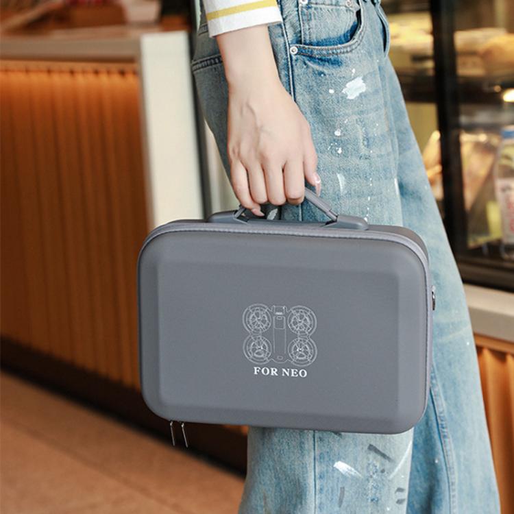 For DJI Neo Fly More Combo BKANO Storage Bag Hard Shell Shoulder Bag(Gray) by BKANO