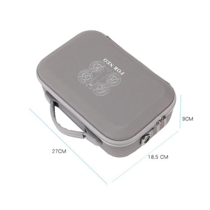 For DJI Neo BKANO NE-010 PU Storage Bag Hard Case Shoulder Bag(Gray) by BKANO