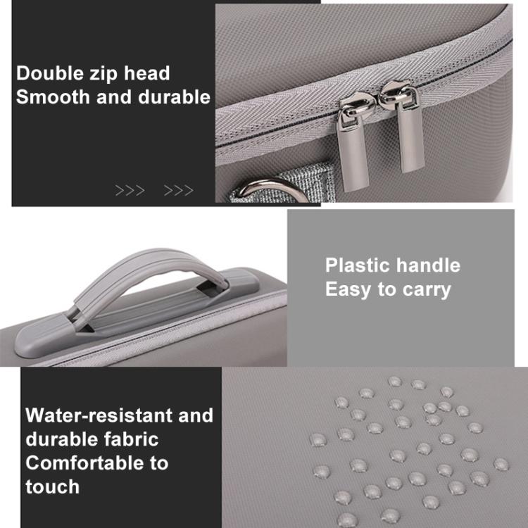 For DJI Neo BKANO NE-010 PU Storage Bag Hard Case Shoulder Bag(Gray) by BKANO