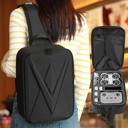 For DJI Neo BKANO NE-016 Storage Hard Shell Case Chest Bag(Black) by BKANO