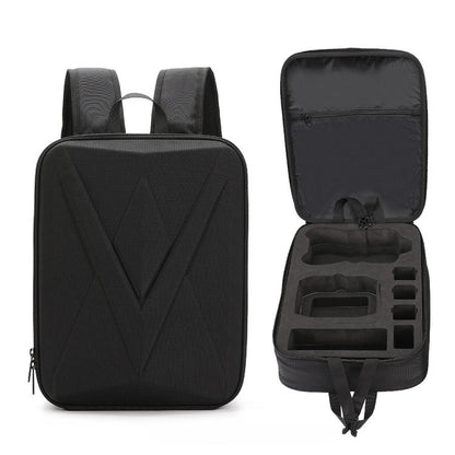 For DJI Air 3 / 3S BKANO AS3-013 Portable Shoulder Bag Hard-shell Storage Backpack(Black) by BKANO