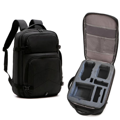 For DJI Air 3 BKANO A3-005 Large Capacity Shoulder Bag Organizer Backpack(Black) by BKANO